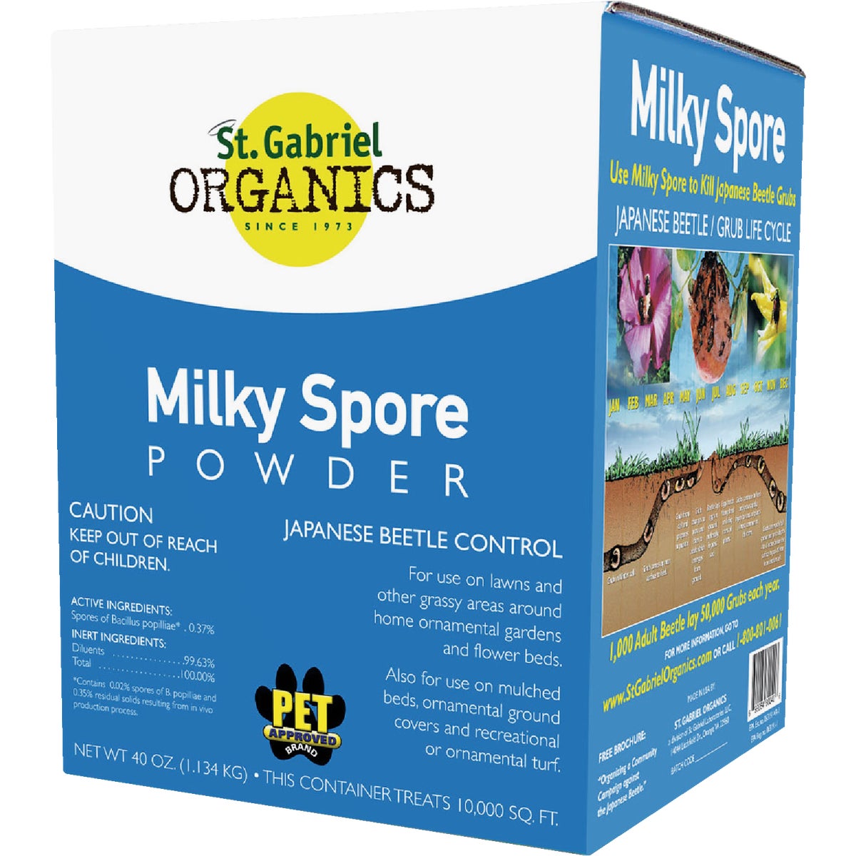 MILKY SPORE 40 OZ CONC - 80040-6 by St Gabriel Organics