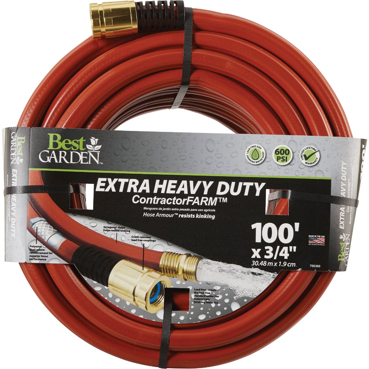 3/4"X100' CONTRACTR HOSE - DBELCF34100 by Colorite  Swan