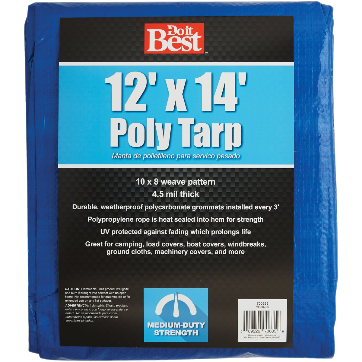 12X14 BLUE MED DUTY TARP - 700525 by Do it Best