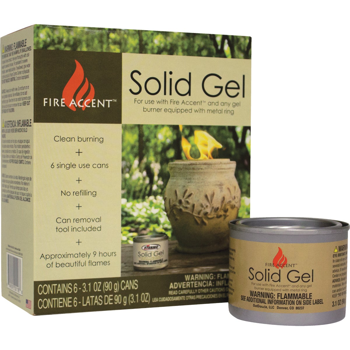 6PK FIREPOT GEL FUEL - U08070001 by OutDoozie
