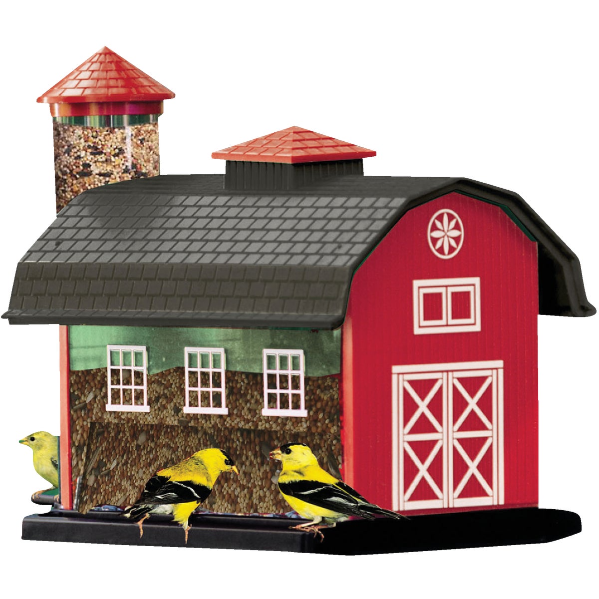 RED BARN FEEDER - 6290 by Kay Home Products