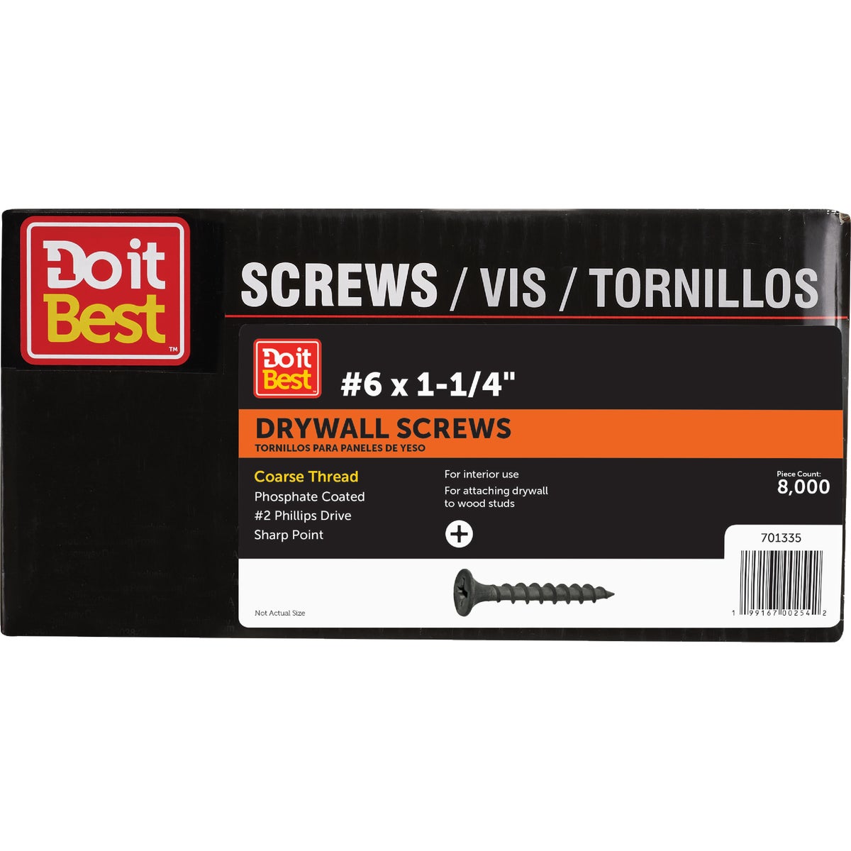 8M 1-1/4 CRS DW SCREW - 114CDWS8M by Primesource