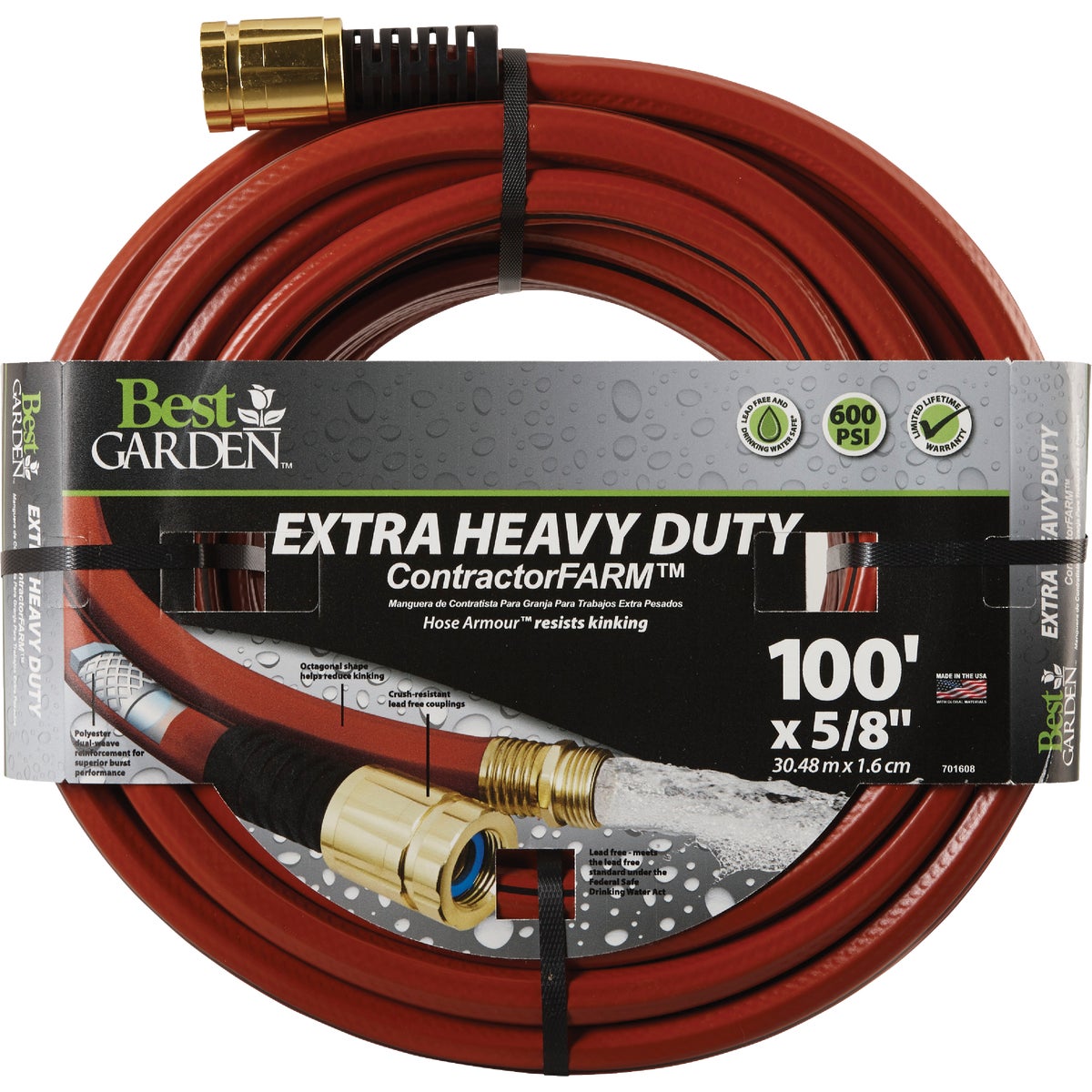 5/8"X100' CONTRACTR HOSE - DBELCF58100 by Colorite  Swan