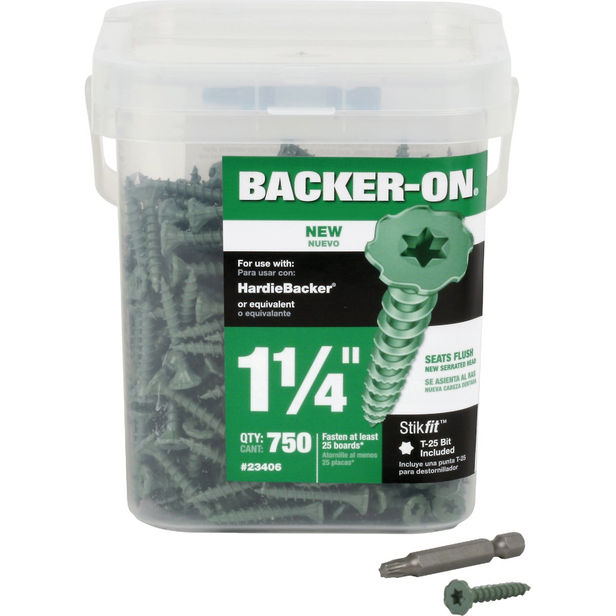 800PC 10X1-1/4 BACKER-ON - 23405 by Itw Brands
