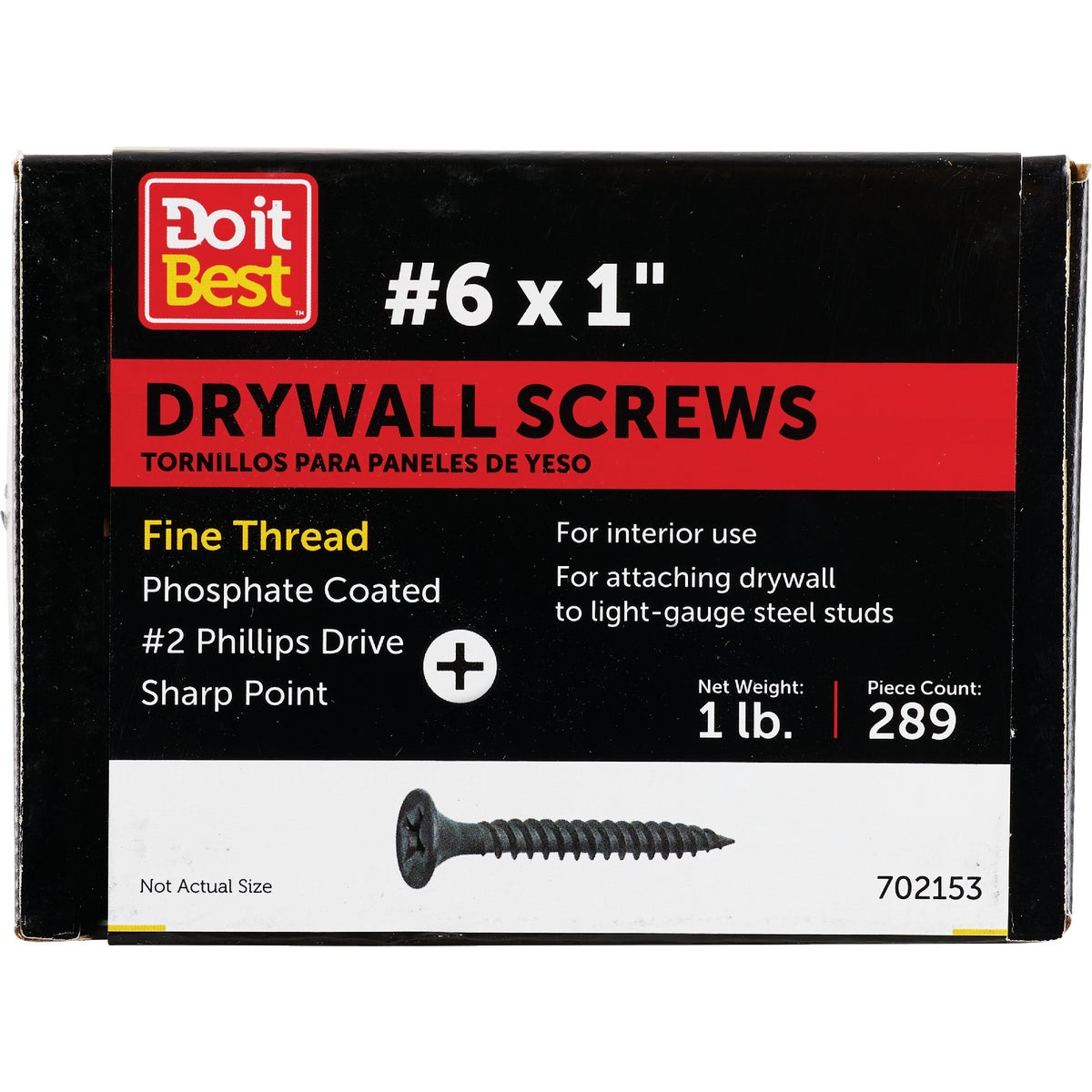 1LB 6X1 DRYWALL SCREW - 702153 by Primesource