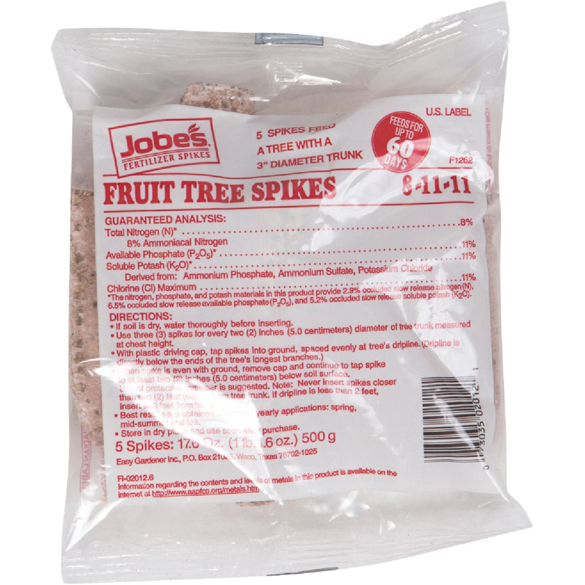 5PK FRUIT TREE FERT SPKE - 02012 by Easy Gardener Inc