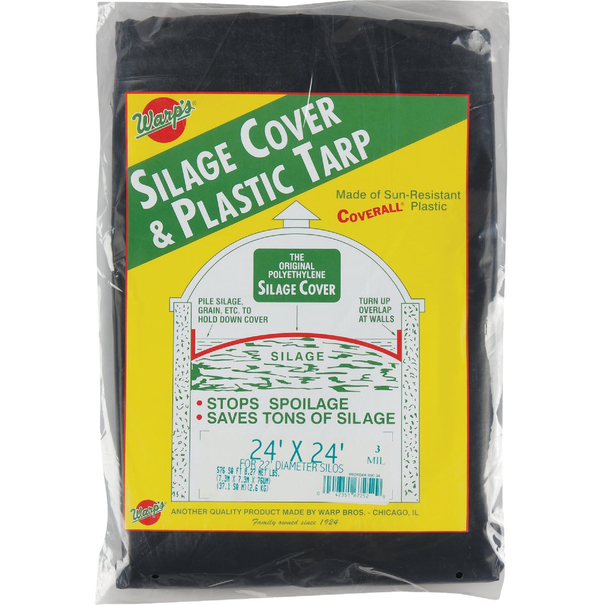 24X24 SILAGE COVER - SSC-24 by Warp Bros
