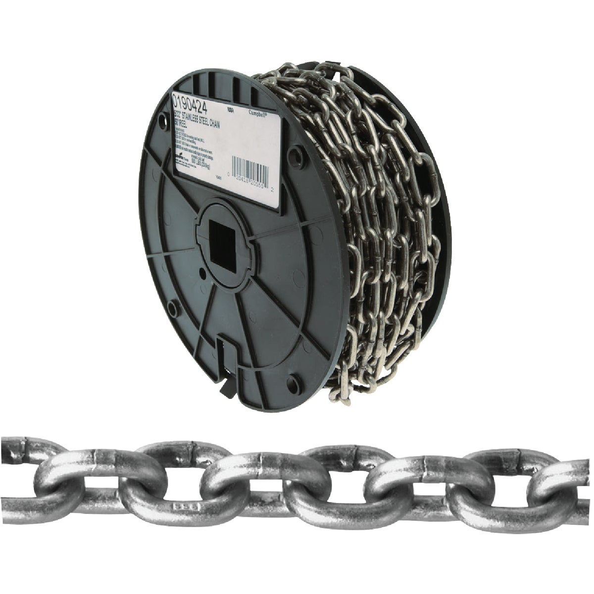 50' 5/32" SS BRT CHAIN - 0190424 by Cooper Campbell Apex