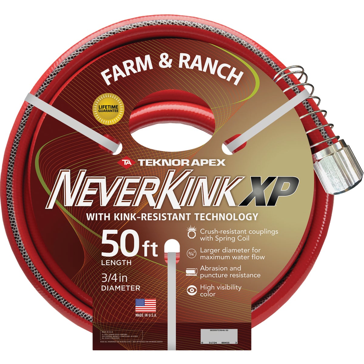 3/4"X50' NEVER KINK HOSE - 9884-50 by Teknor Apex Co
