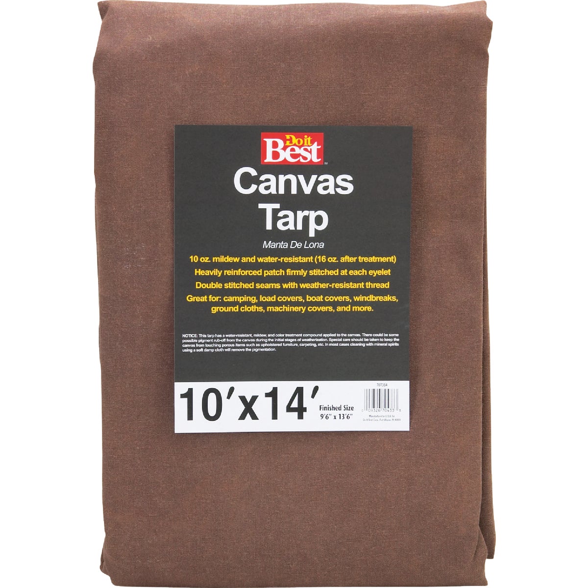 Gosport Mfg. 10X14-10OZ CANVAS TARP TCR10010014T
