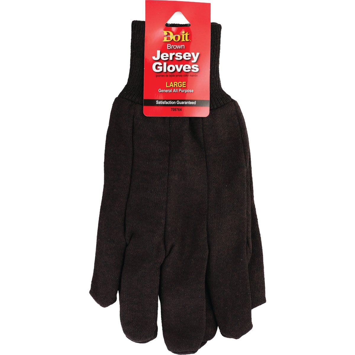 LRG BRN JERSEY GLOVE - 708764 by Do it Best