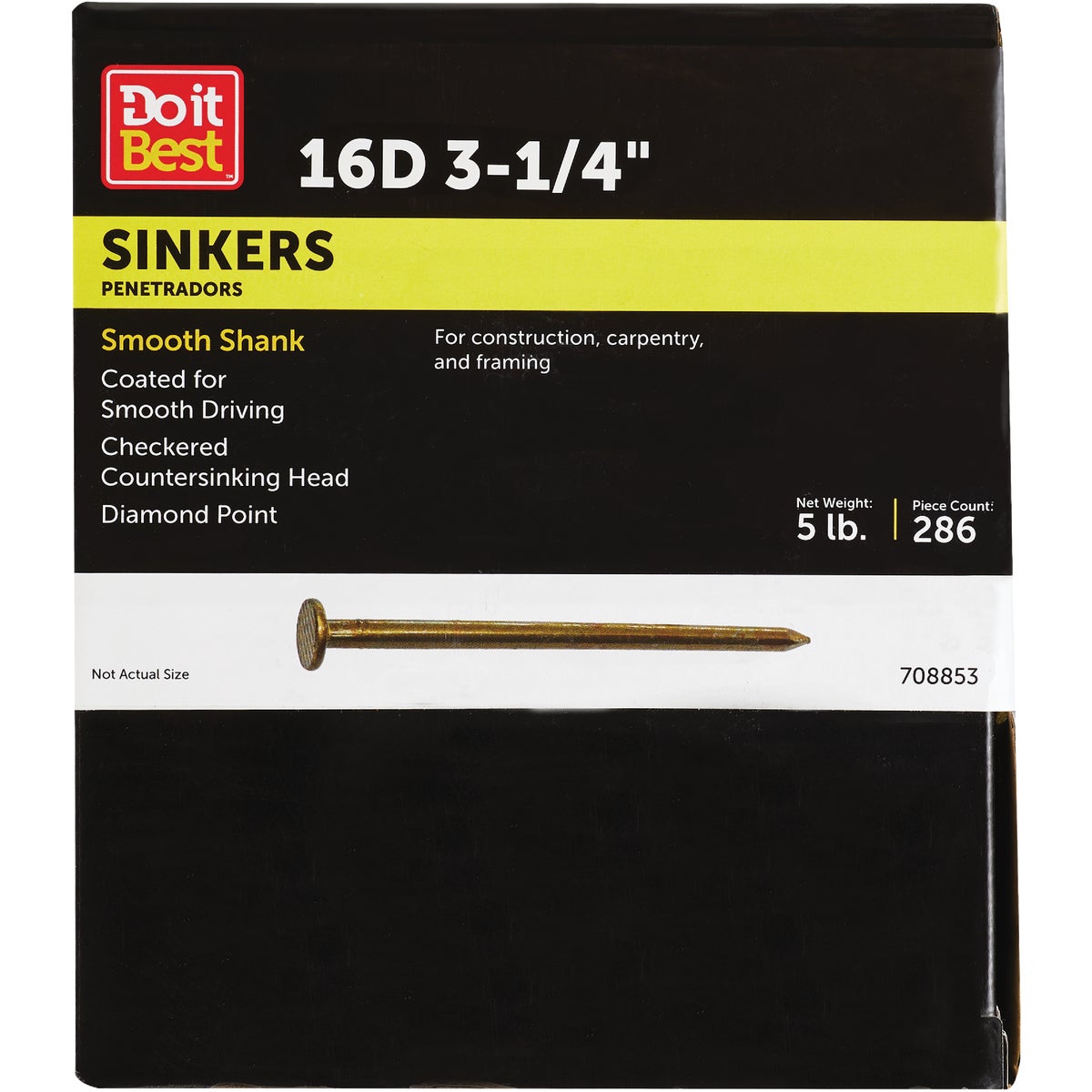 5LB 16D VC SINKER NAIL - 708853 by Primesource