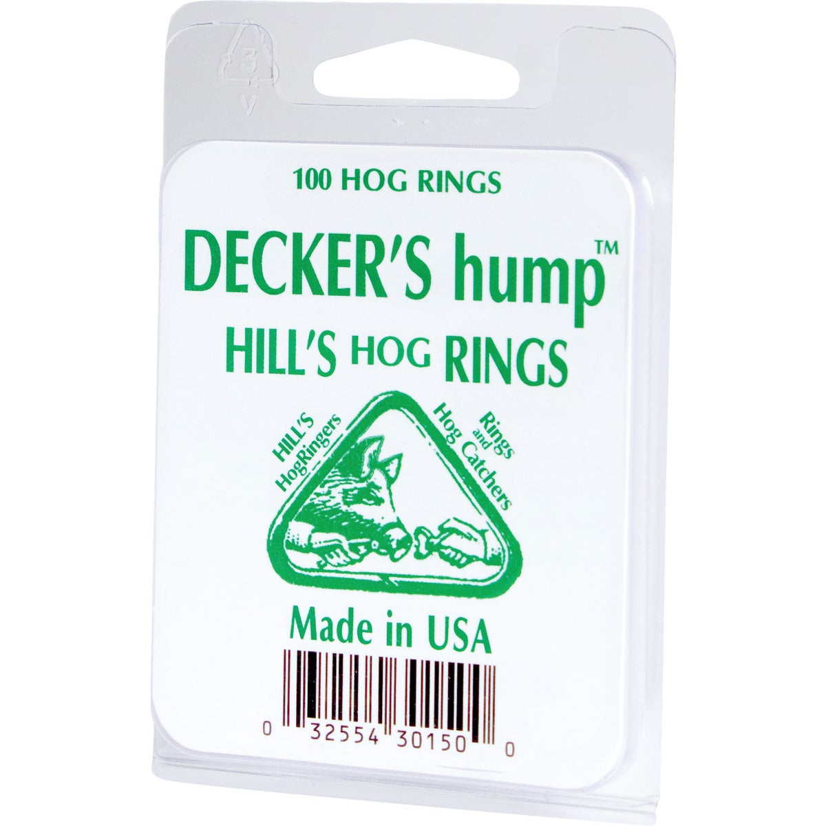 Decker Manufacturing 100PC HILL HOG RINGS #3
