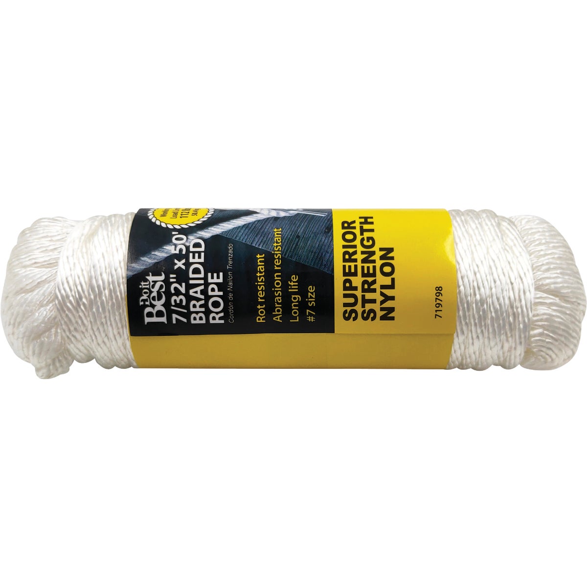 7/32"X50' NYL BRAID ROPE - 719798 by Do it Best