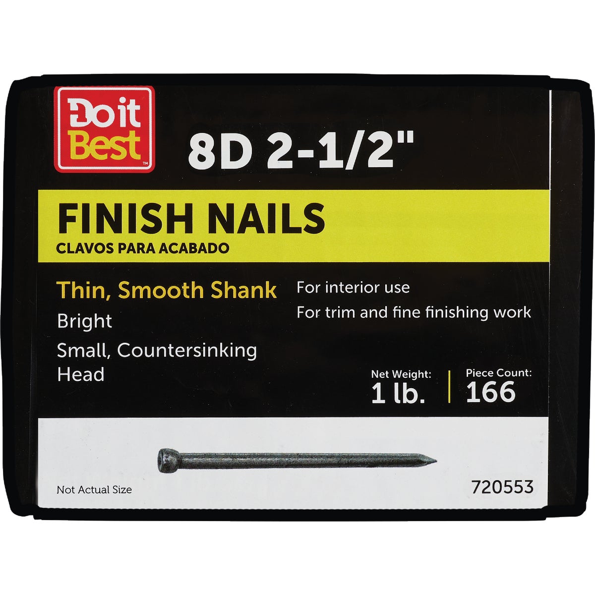 1LB 8D BRT FINISH NAIL - 720553 by Primesource