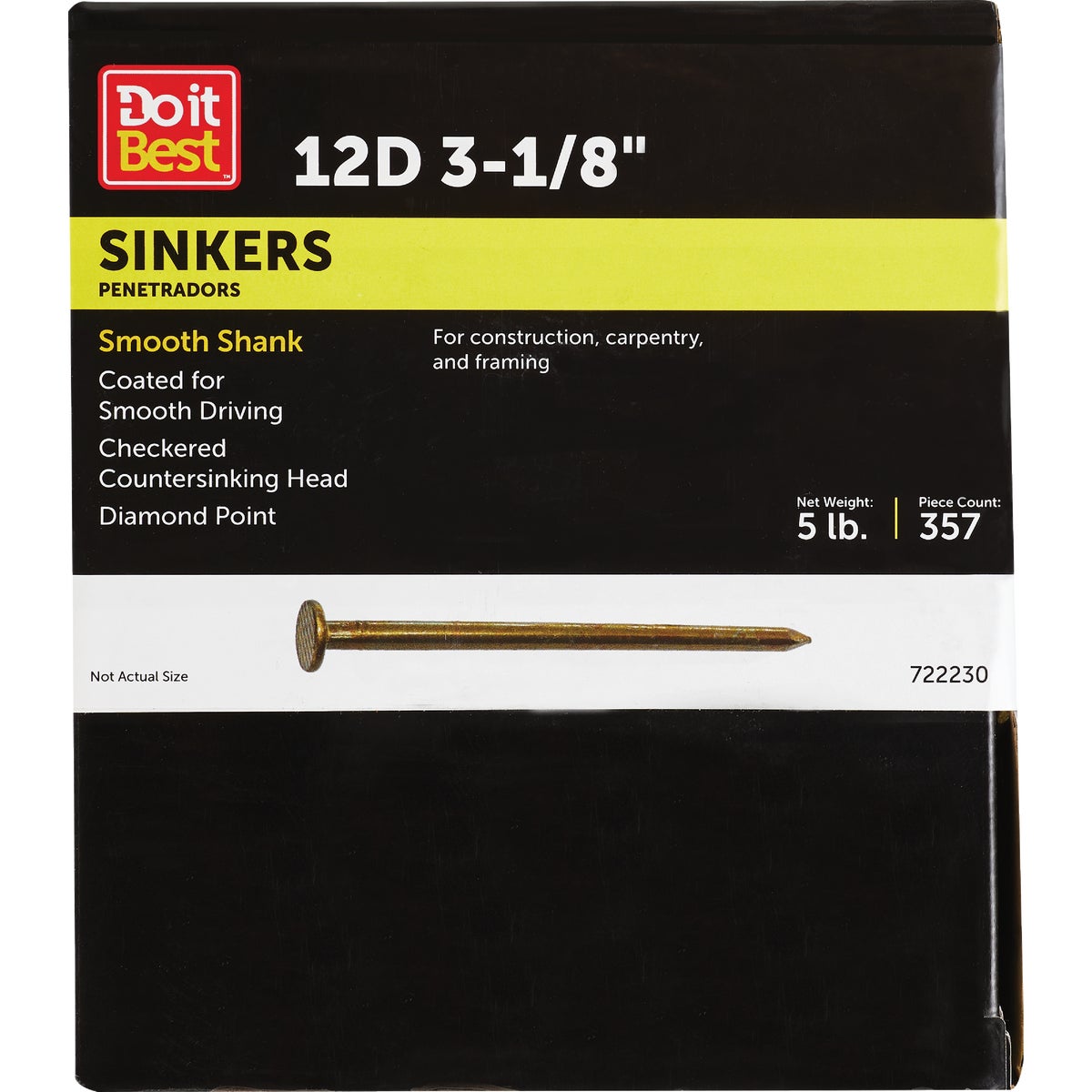 5LB 12D VC SINKER NAIL - 722230 by Primesource