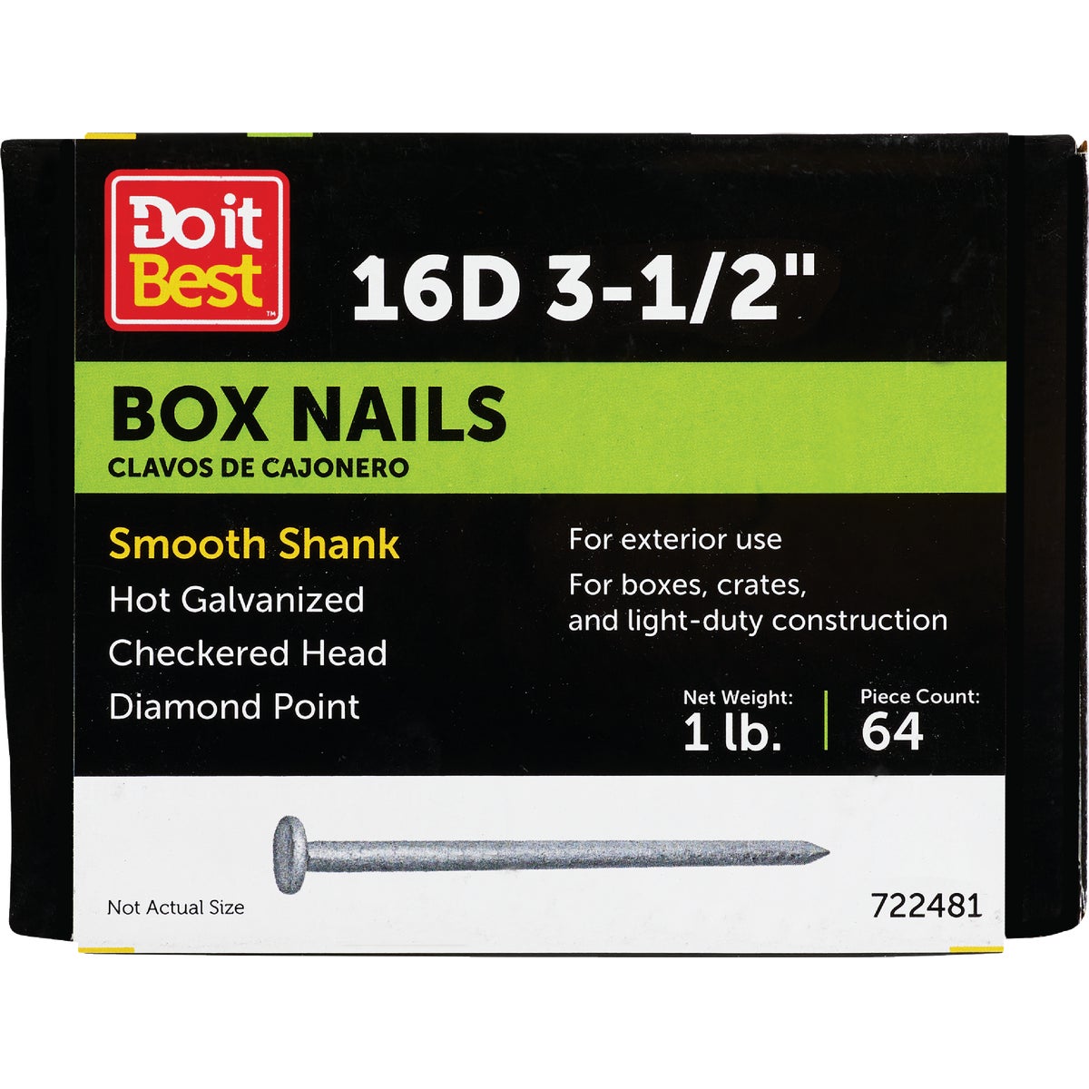 1LB HDG 16D BOX NAIL - 722481 by Primesource