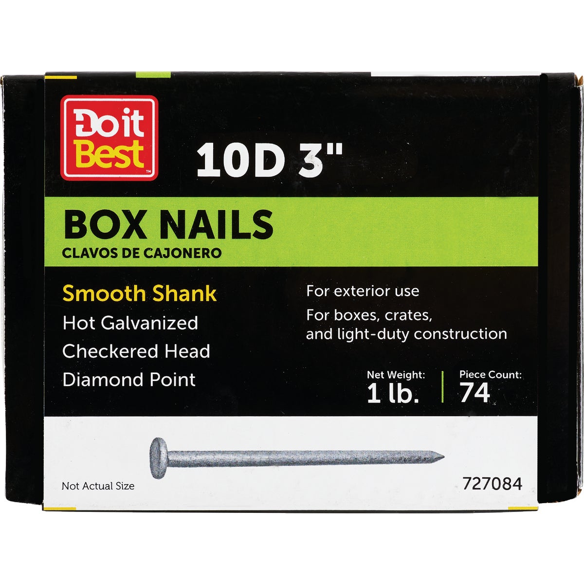 1LB HDG 10D BOX NAIL - 727084 by Primesource