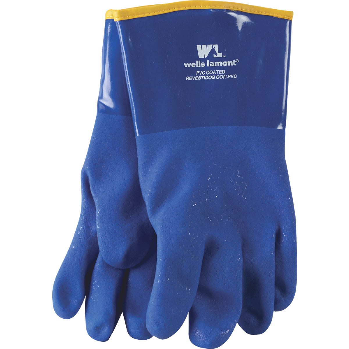 12" BLUE PVC LINED GLOVE - 194 by Wells Lamont