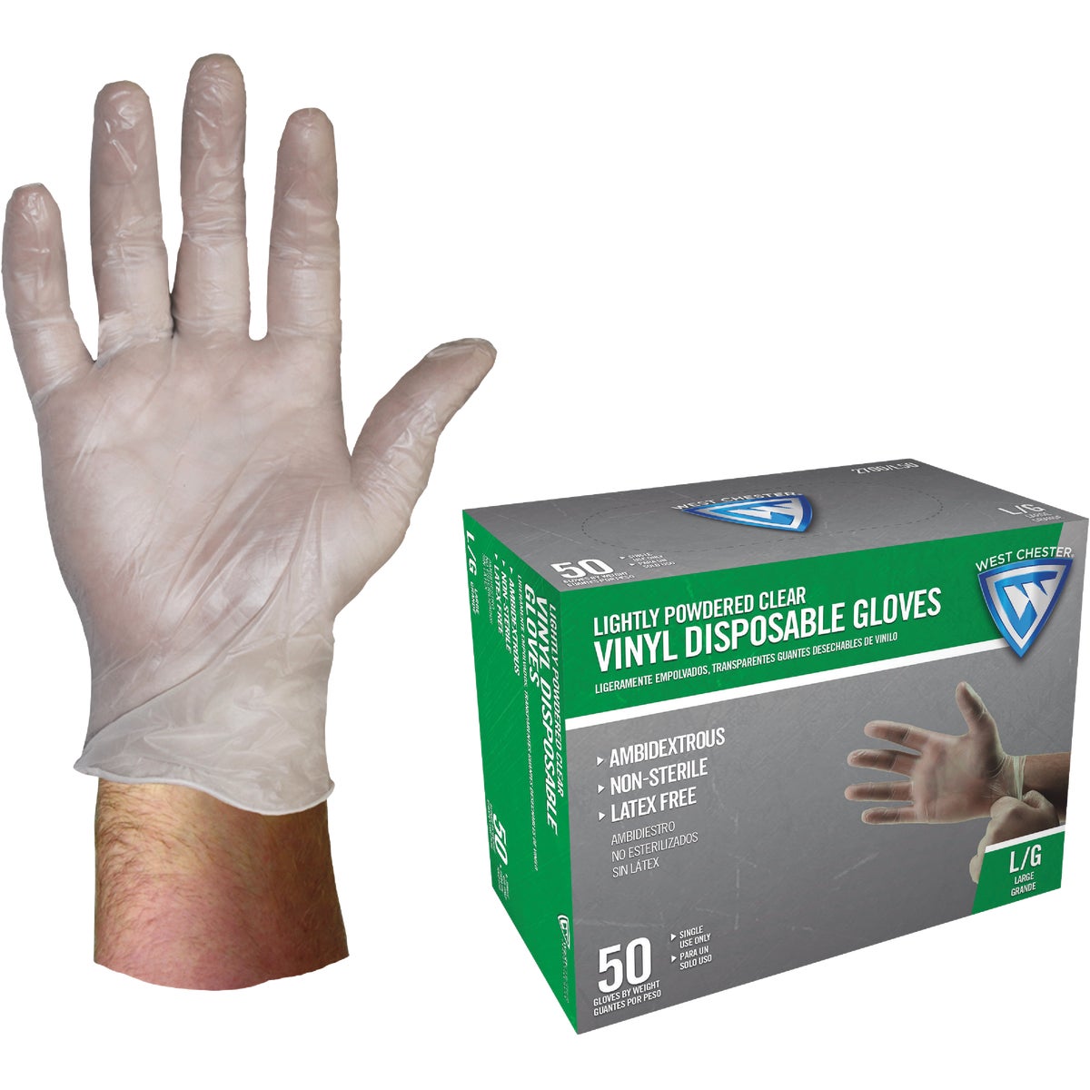 50PK VINYL DISP GLOVE - 155 by Wells Lamont