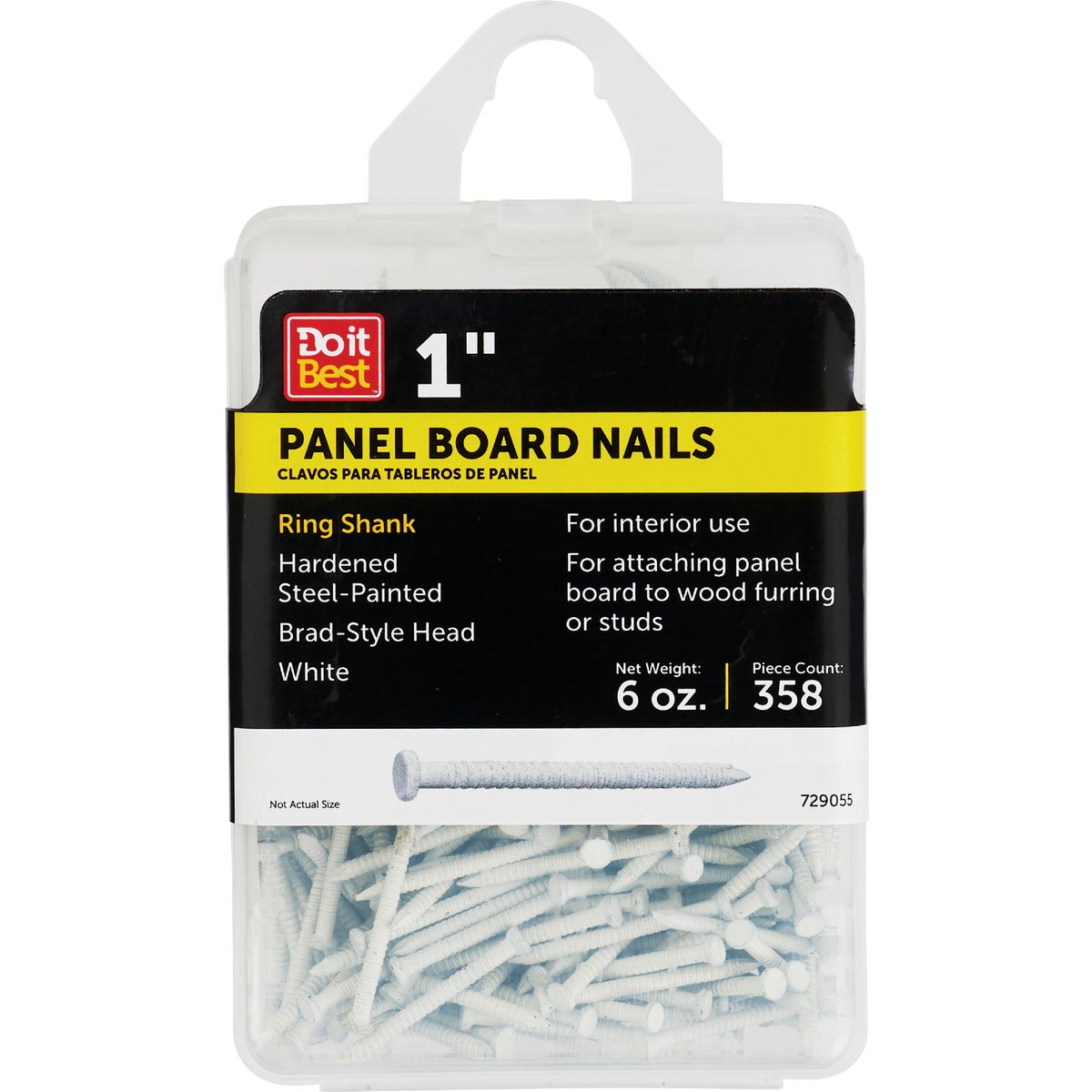 6OZ 1" WHITE PANEL NAIL - 729055 by Primesource