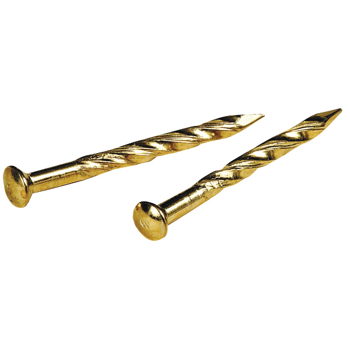 1-1/4"BRS PLTD TRIM NAIL - 122537 by Hillman Fastener