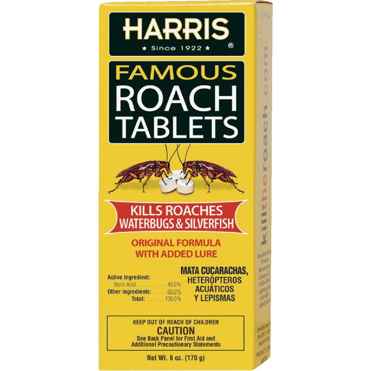 6 OZ ROACH TABLETS - HRT6 by Pf Harris Mfg Co Llc