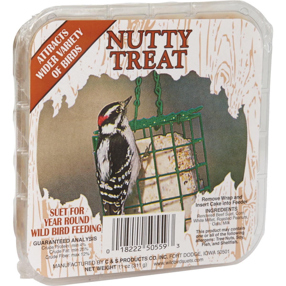 11OZ NUTTY TREAT SUET - CS1250559 by C & S Products Inc