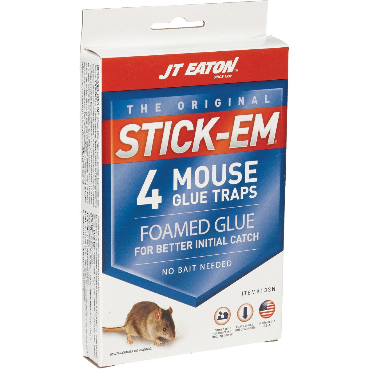 4PK GLUE MOUSE TRAP - 133N by Jt Eaton & Co