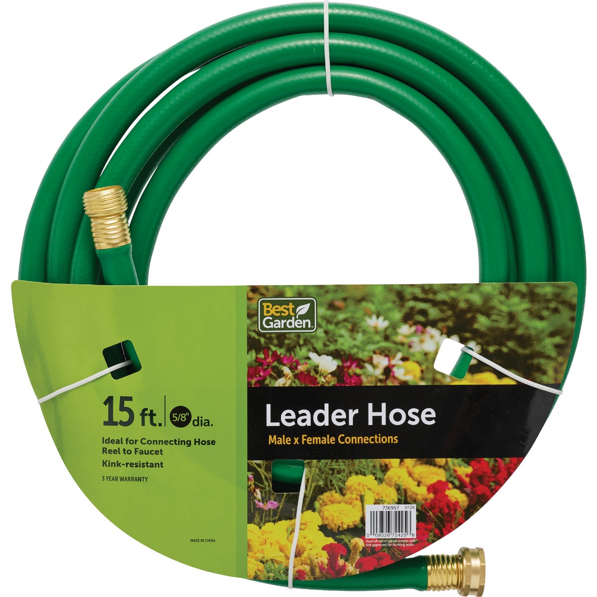 5/8"X15' GARDEN HOSE - SN58R015 by Colorite  Swan