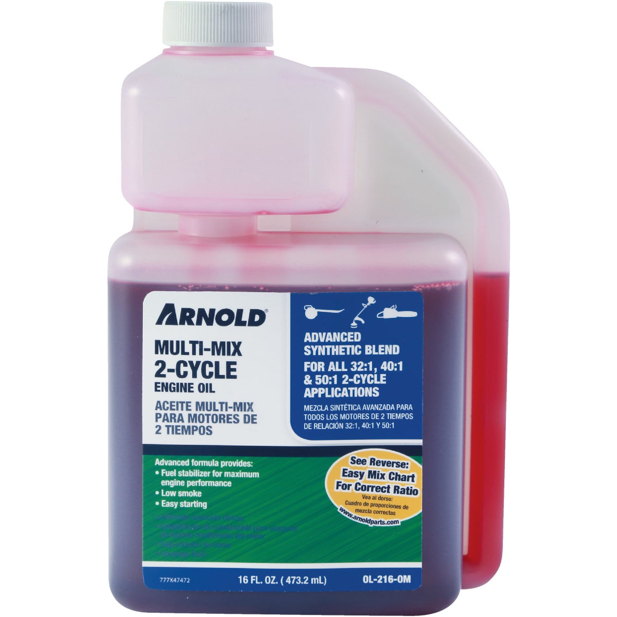 16OZ UNIVRSL 2-CYCLE OIL - OL-216-OM by Arnold Corp