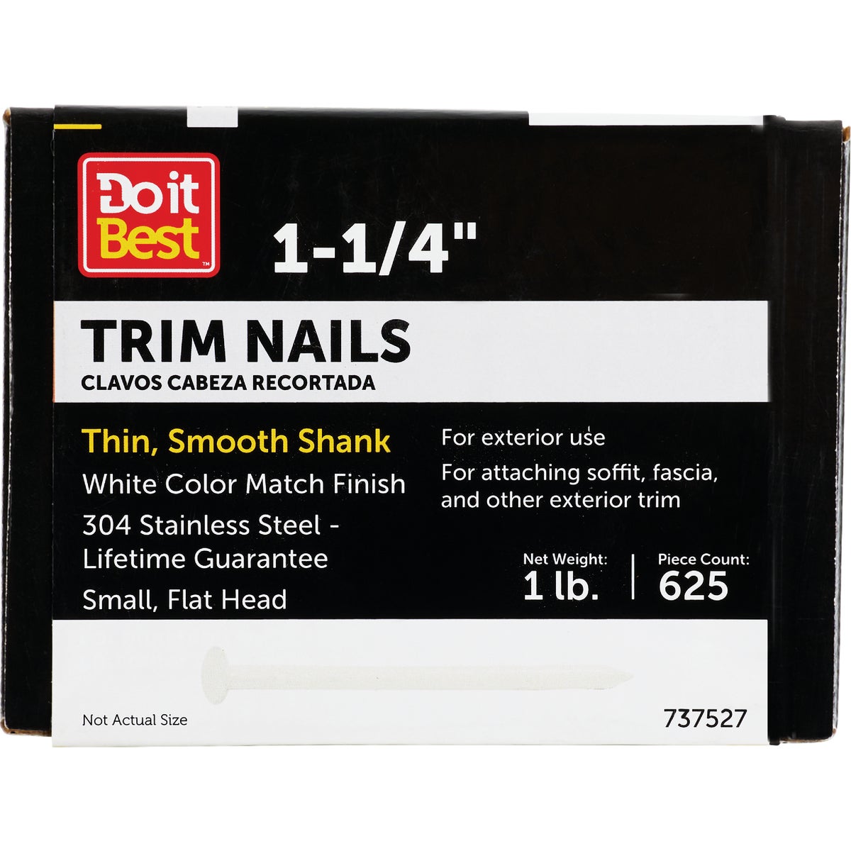 1LB SS WHT TRIM NAIL - 737527 by Primesource