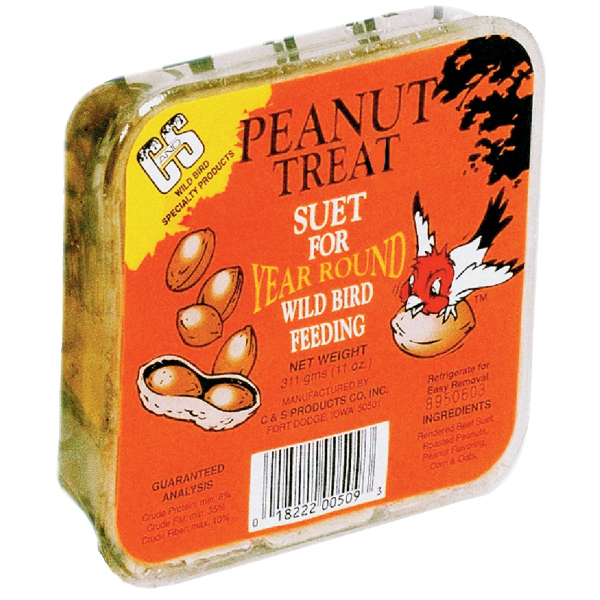 PEANUT TREAT SUET - 12509 by C & S Products Inc