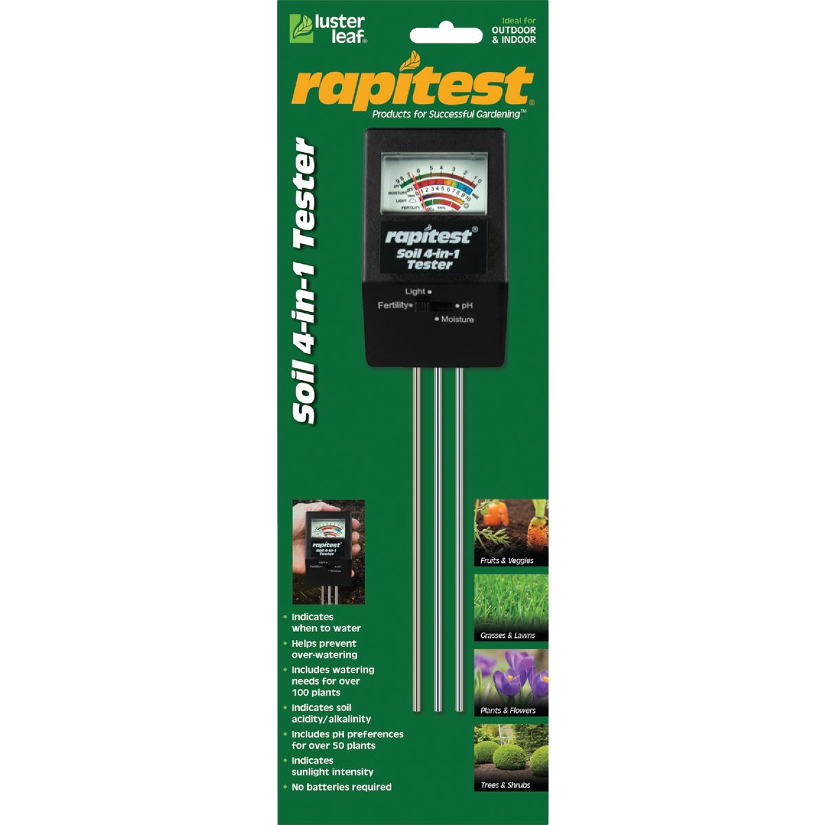 4IN1 MINI PLANT TESTER - 1818 by Luster Leaf Prod Inc