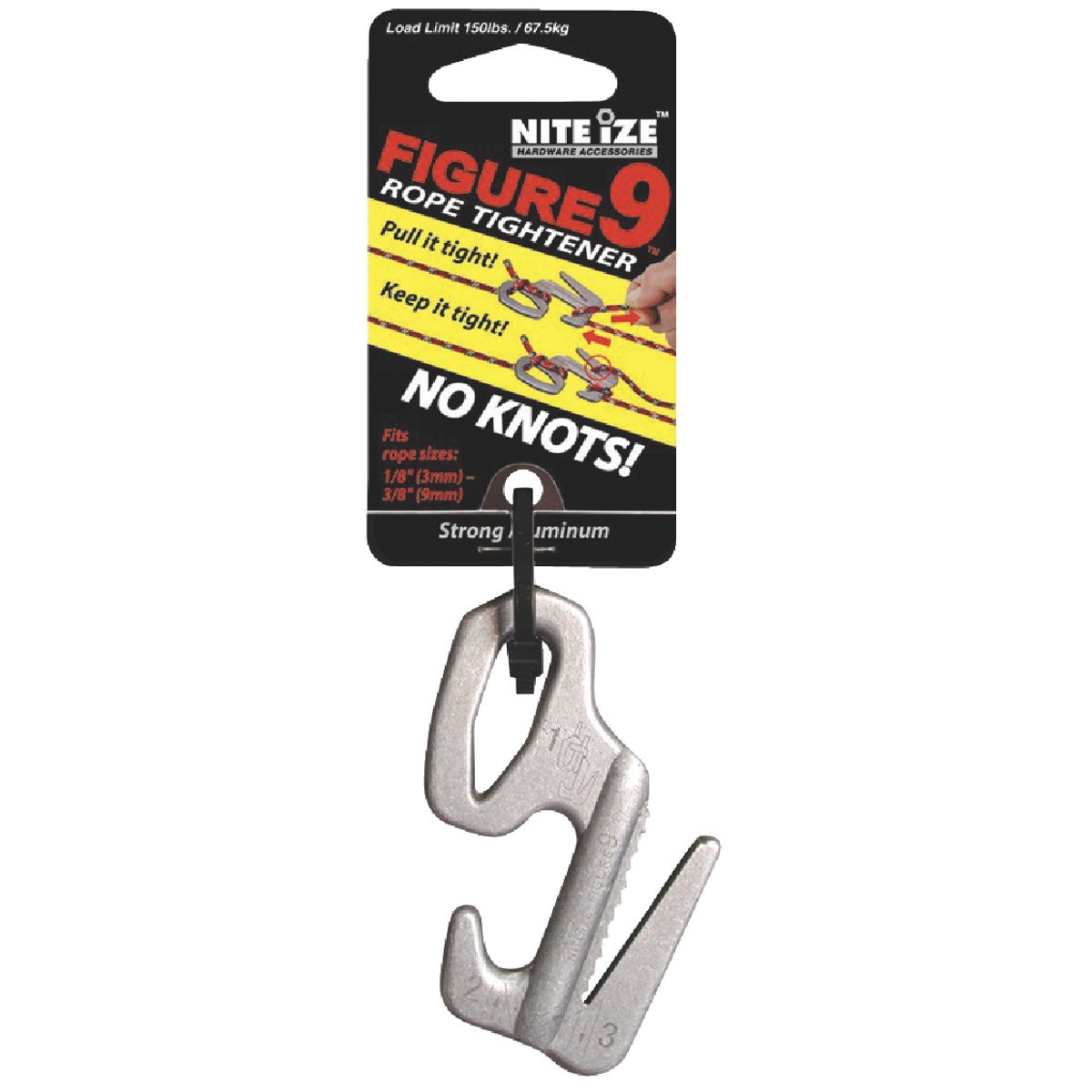 1PK FIG 9 ROPE TIGHTENER - F9L-02-09 by Nite Ize   Rcp