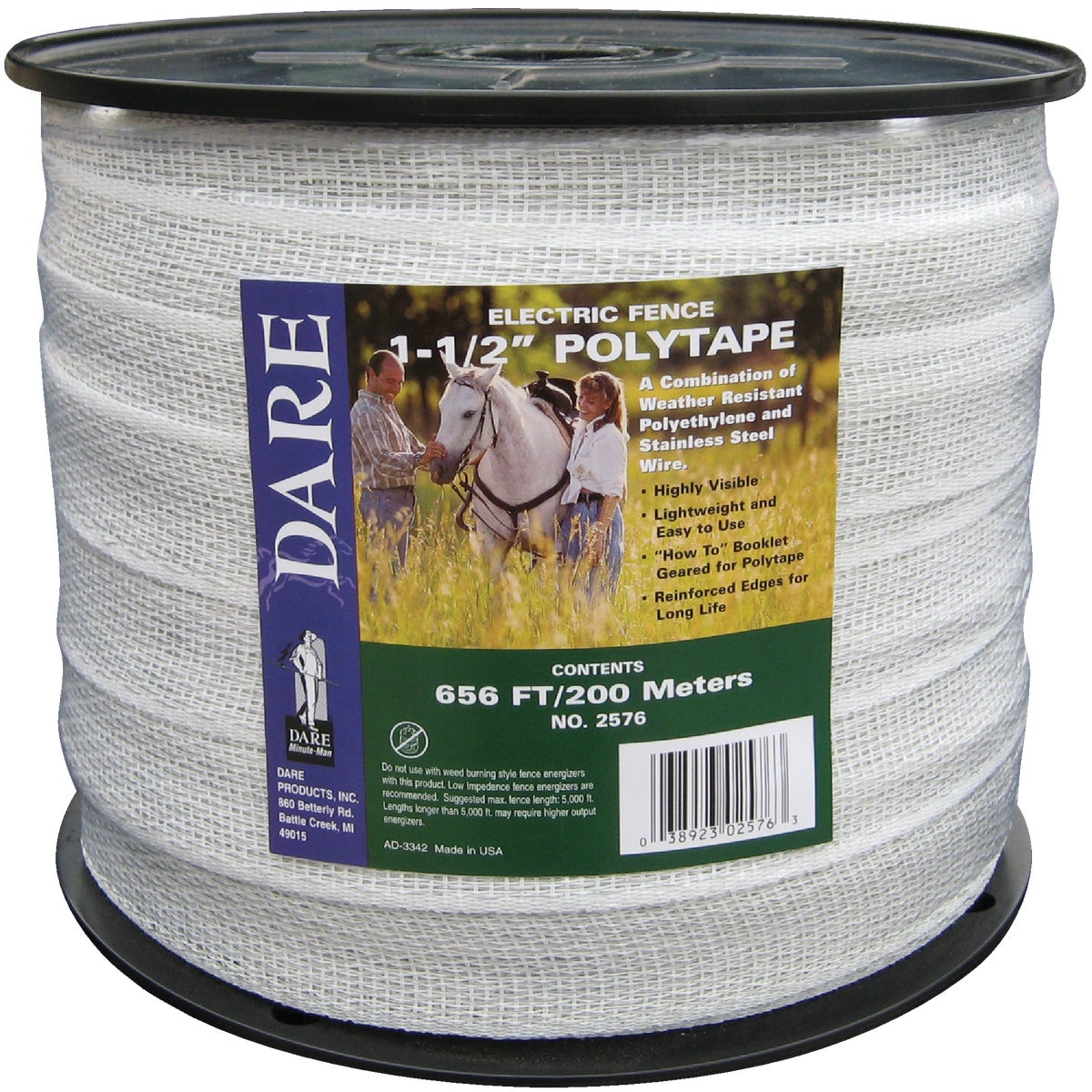 1-1/2"X656' POLYTAPE - 2576 by Dare Products Inc