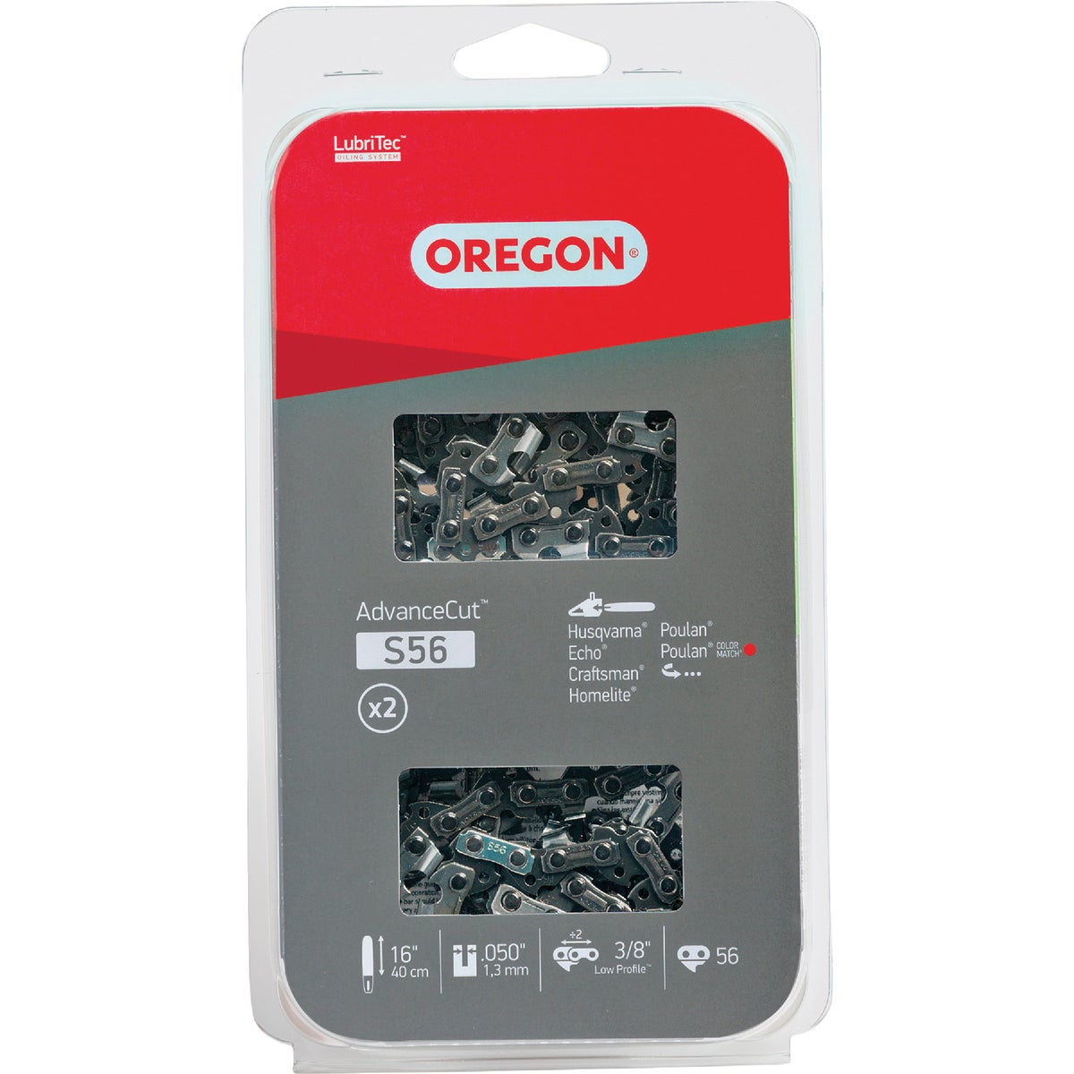 2PK 16" SAW CHAIN - S56T by Oregon Cutting Systm