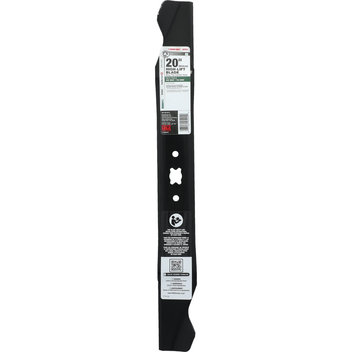 20" MTD MOWER BLADE - OEM-742-0640 by Arnold Corp