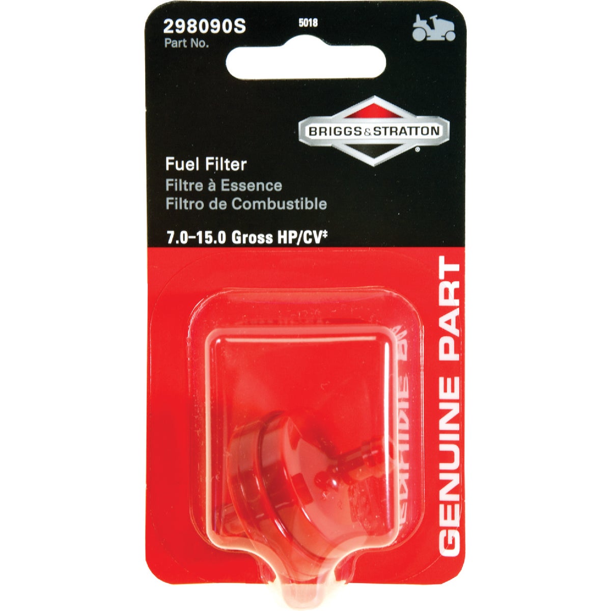 FUEL FILTER - 5018K by Centrl Pwr Sys/brigg