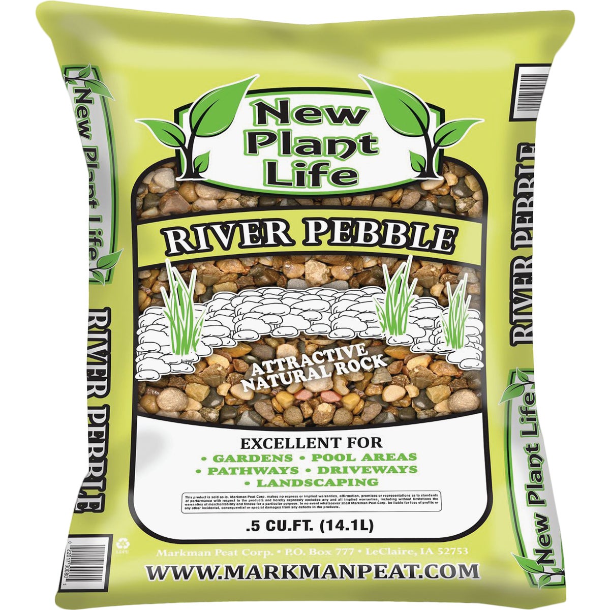 .5 CU FT POND PEBBLES - 388 by Markman Peat Corp