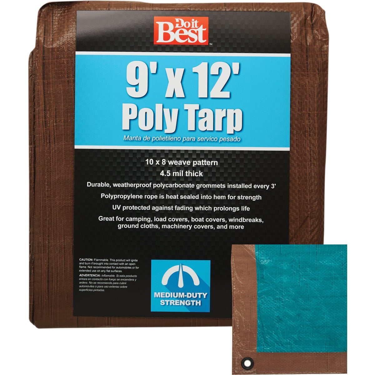 9X12 BR/GR MED DUTY TARP - 764353 by Do it Best