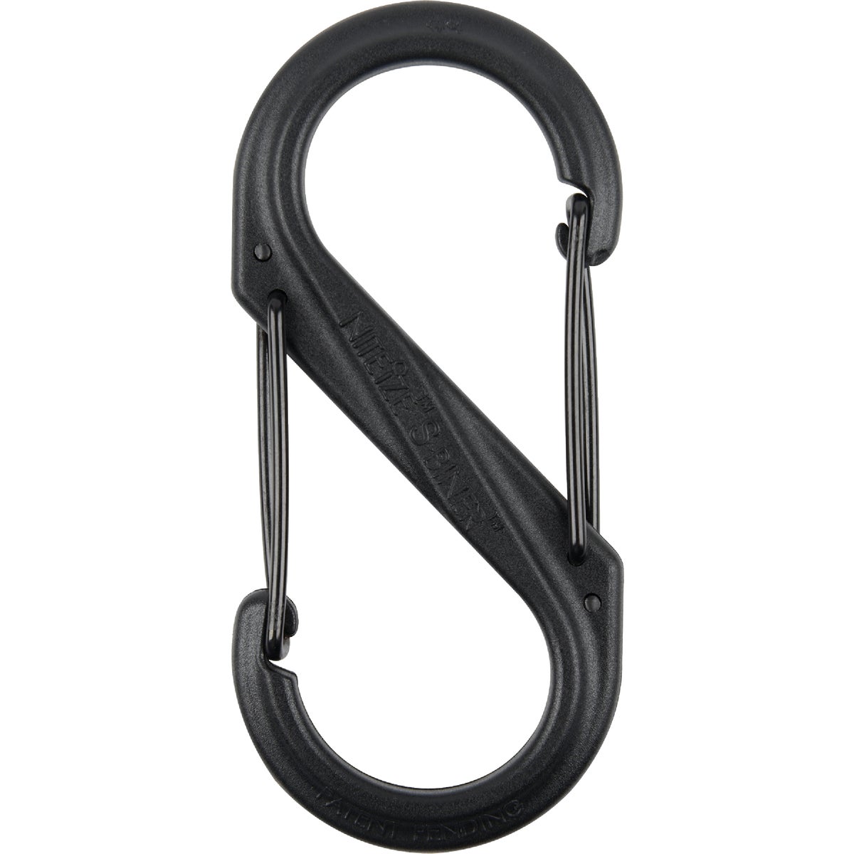#4 BLK PLASTIC S-BINER - SBP4-03-01 by Nite Ize   Rcp