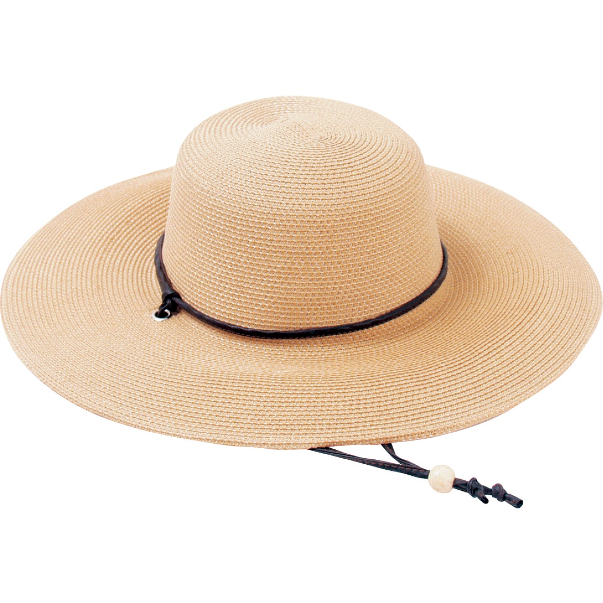 Principle Plastics WMNS LT BRN BRAIDED HAT 442LB01