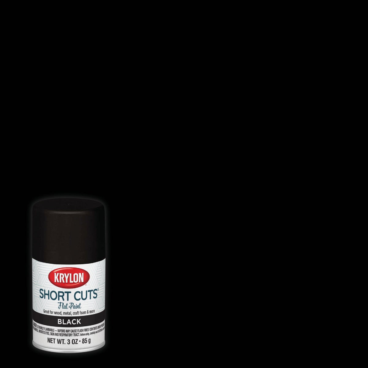 Krylon/Consumer Div FLAT BLACK SPRAY ENAMEL SCS-056