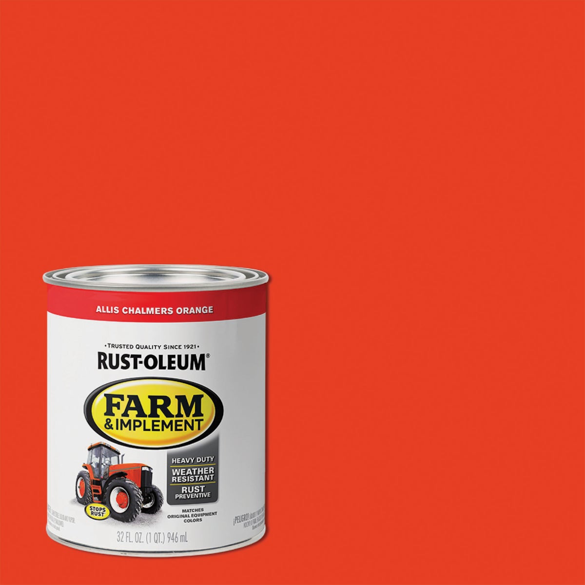 AC ORNG IMPLEMNT ENAMEL - 7458-502 by Rustoleum