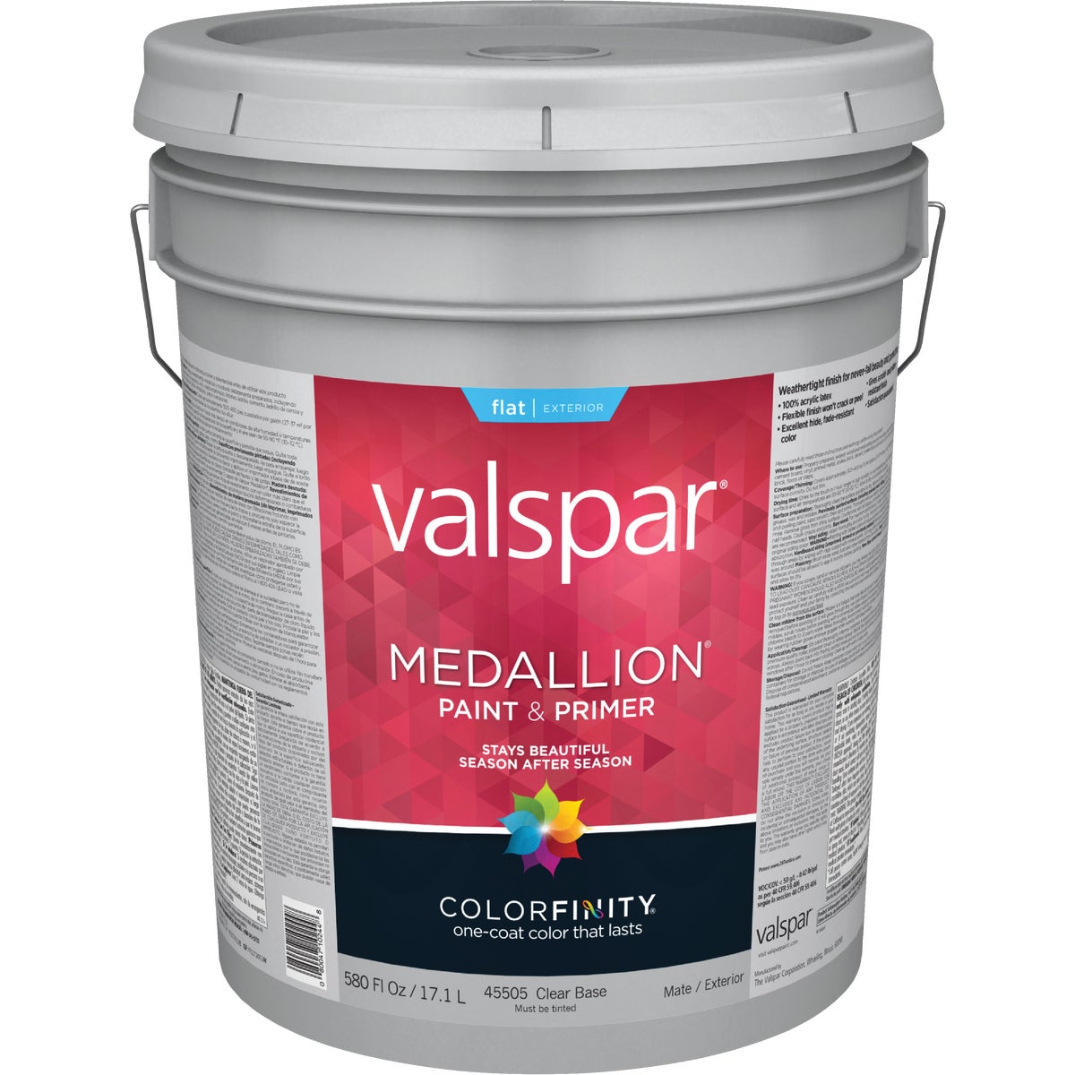 EXT FLAT CLEAR BS PAINT - 027.0045505.008 by Valspar Corp