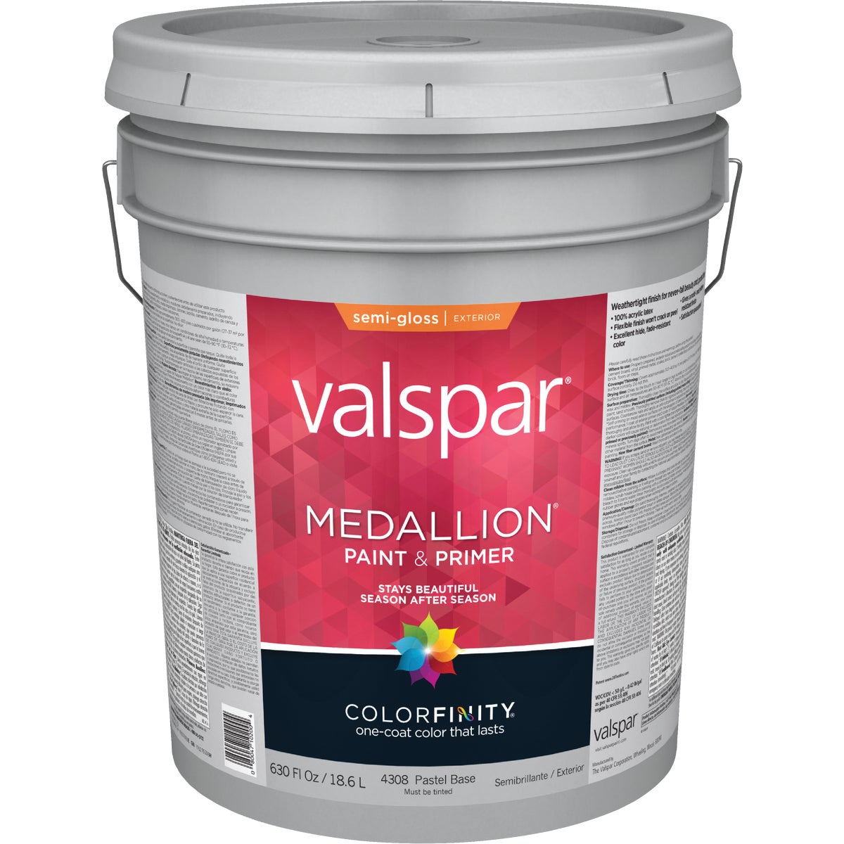 EXT S/G PASTEL BS PAINT - 027.0004308.008 by Valspar Corp