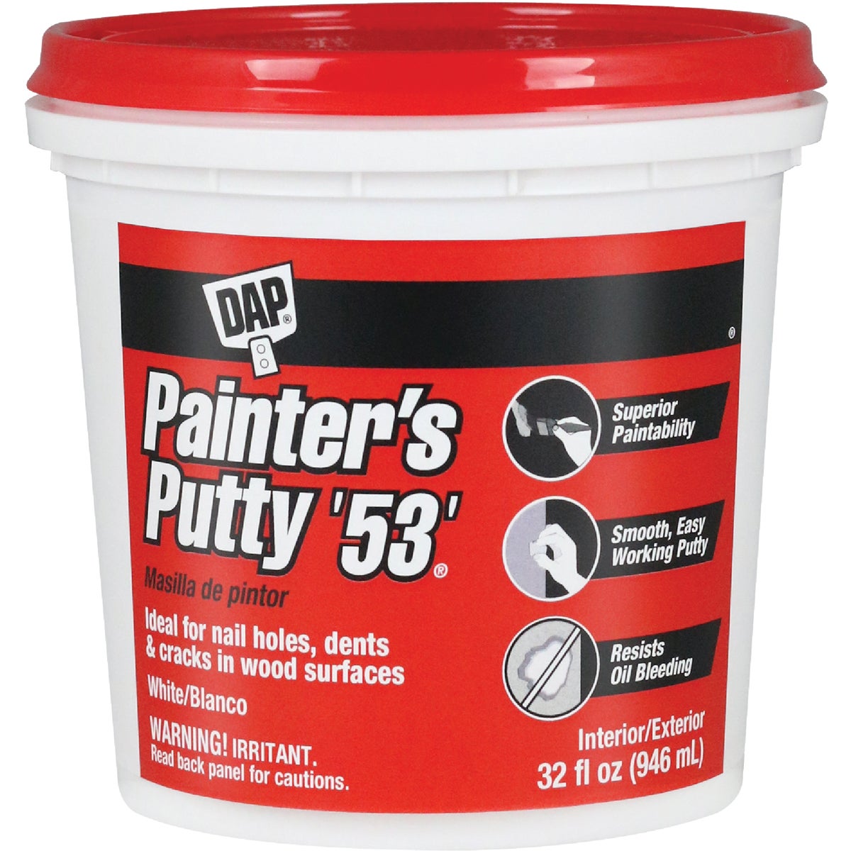 Dap WHITE PAINTER'S PUTTY 12244