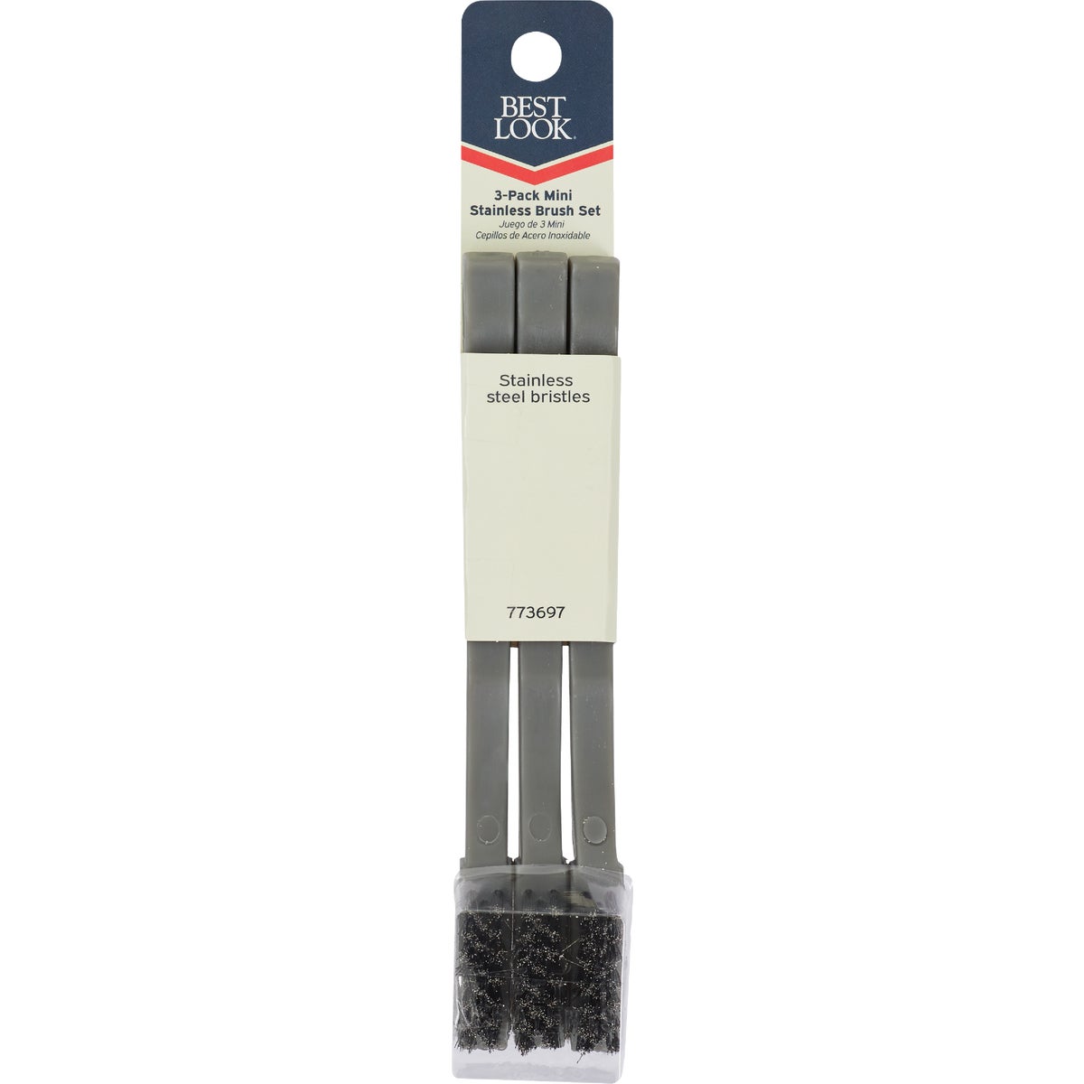 3PK MINI SS BRUSH - 46650 by Hyde Mfg Co