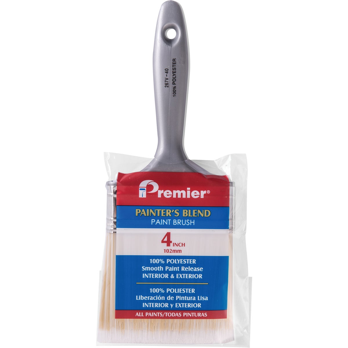 4" FLAT POLY BRUSH - 1106 by Premier Paint Roller
